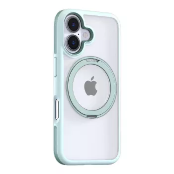 Apsauginis dėklas Torras Ostand R Fusion, skirtas iPhone 16 — žalias, plonas apsauginis dėklas su tiksliais išpjovomis