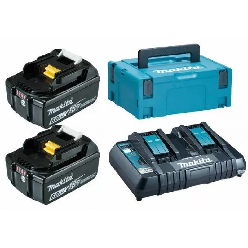 Makita 198077-8 belaidžių įrankių akumuliatorius / įkroviklis Akumuliatoriaus ir įkroviklio rinkinys