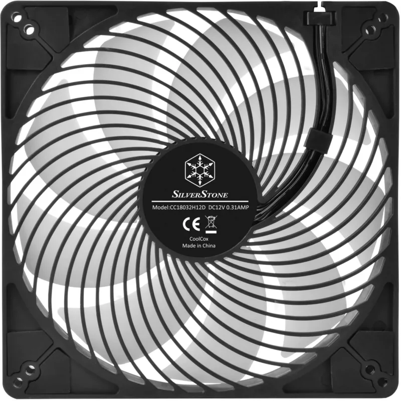 SilverStone Air Penetrator 184i ARGB 180 mm korpuso ventiliatorius - Juodas