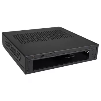 Akasa Cypher MX3 - Mini bokštas - PC - SGCC - Juodas - Plonas Mini-ITX - Kietasis diskas - Maitinimas (A-ITX38U3-M1B)