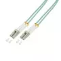 Logilink - Patch-Cable - LC Multi-Mode (M) - LC Multi-Mode (M) - 50 cm - Skaidulinė optika - 50/125 mikrometrai - OM3 - Be halogenų - akvamarinas (FP3LC00)