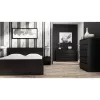 Komoda Top e Shop M5 CZERŃ, 5 stalčiai, juoda, 700×400×1120 mm, medžio drožlių plokštė