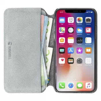 Dėklas-knygelė Krusell Broby 4 Card SlimWallet iPhone XS Max