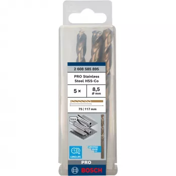 Kobalto sukimo grąžtai Bosch 2608585895 HSS 5 vnt. rinkinys
