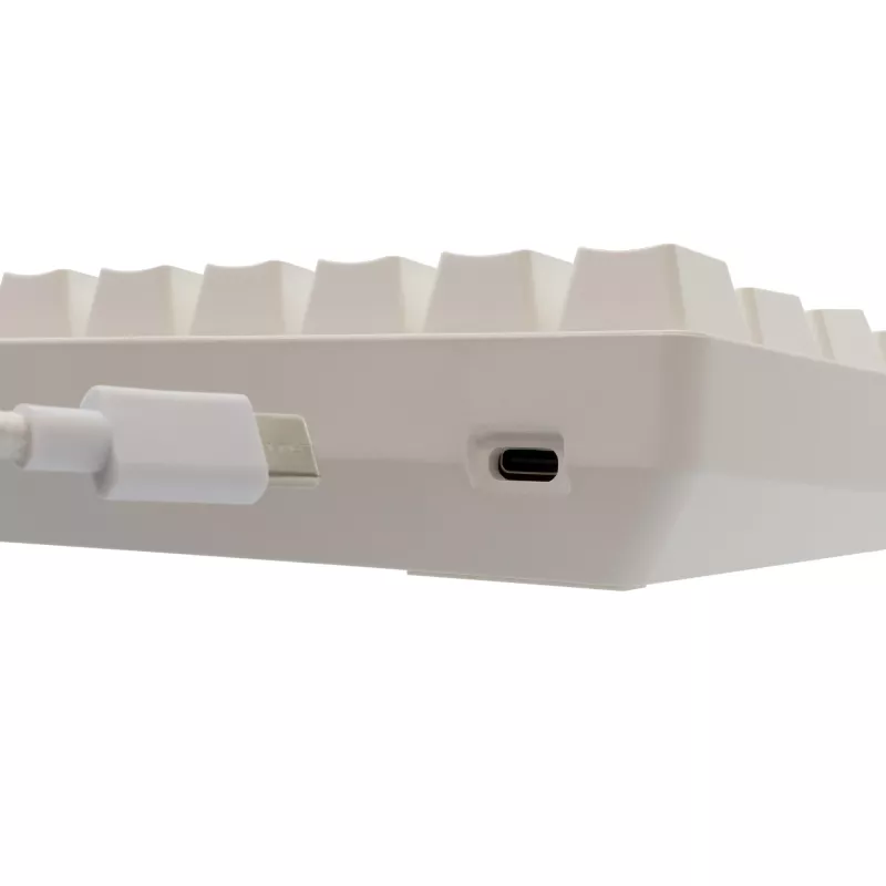 Laidinė mechaninė klaviatūra White Shark Shinobi-2 (GK-004221) — mėlyni jungikliai, balta, JAV išdėstymas
