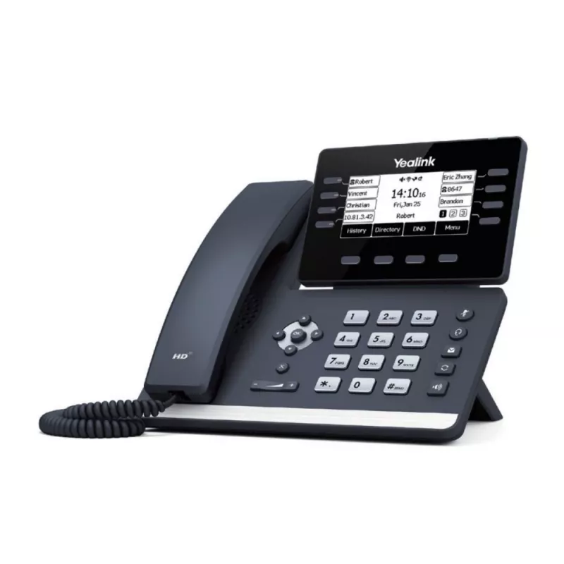 VoIP telefonas Yealink SIP-T53C — stalinis IP telefonas, modelis SIP-T53C, be maitinimo bloko