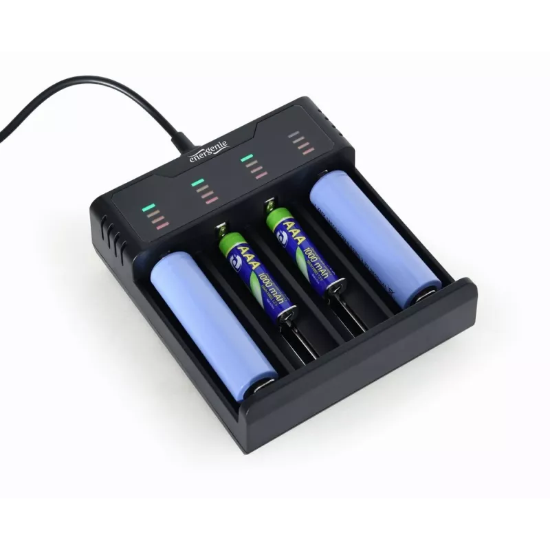Baterijos įkroviklis Gembird BC-USB-02 USB ličio jonų NiCd NiMH