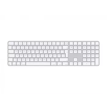 Klaviatūra Apple Magic MXK73D/A universali USB + Bluetooth QWERTZ vokiečių k. balta