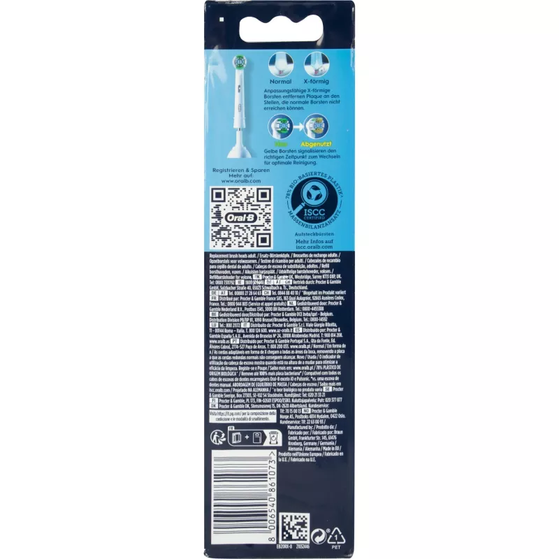Oral-B Sonic dantų šepetėlio galvučių keitimo rinkinys 8 vnt., modelis 861073, Precis White