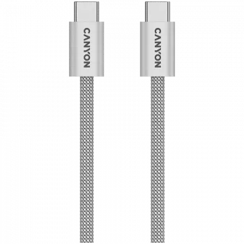 CANYON laidas OnWire 60MG C-C 60W Magnetinis pintas 1m šviesiai pilkas