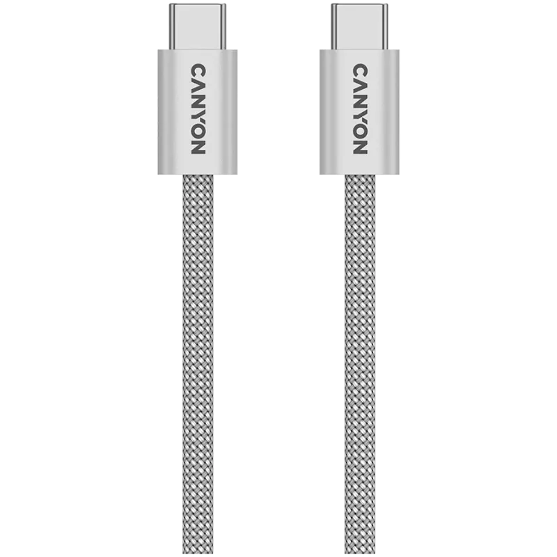 CANYON laidas OnWire 60MG C-C 60W Magnetinis pintas 1m šviesiai pilkas