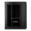 EXTRALINK LITE 9U 530X400 SIENINĖ RACK STOVO SPINTA JUODA SU LENTYNA