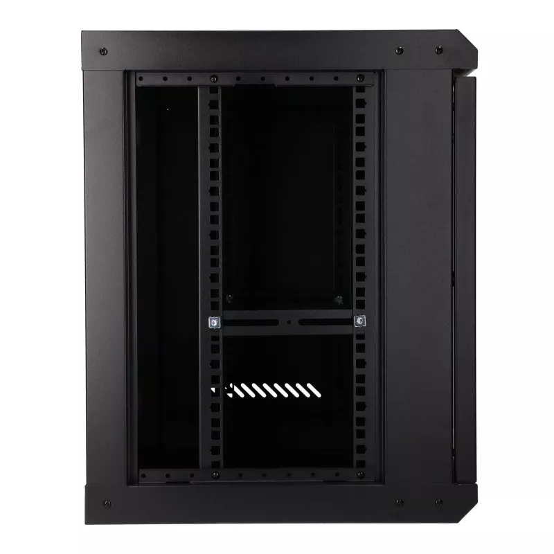 EXTRALINK LITE 9U 530X400 SIENINĖ RACK STOVO SPINTA JUODA SU LENTYNA