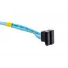 SATA laidas Supermicro CBL-0186L 4x apvalus 0,56 m, SATA I, tiesus patinas–patinas, juoda/mėlyna/balta