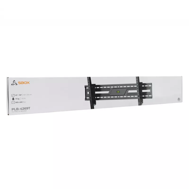 Sienos/lubų tvirtinimo laikiklis SBOX PLB-4269T-2 43–100 kg ekranams, platforma 900×600 mm