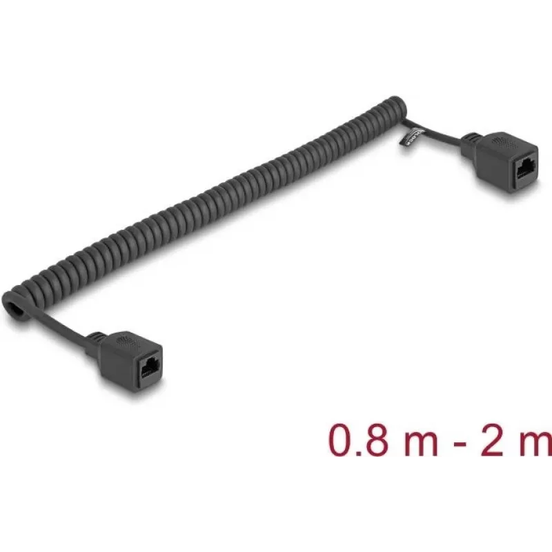 Tinklo kabelis DeLOCK 90671 RJ-45 Cat5e 2 m Juodas
