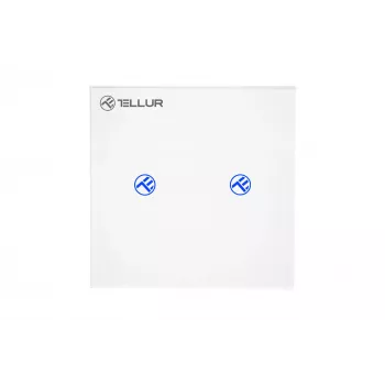 Išmanusis WiFi jungiklis Tellur SS2N — 2 prievadų, 1800 W bendra galia, 10 A vienam kanalui