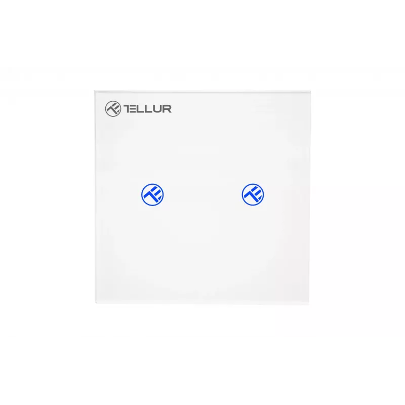 Išmanusis WiFi jungiklis Tellur SS2N — 2 prievadų, 1800 W bendra galia, 10 A vienam kanalui