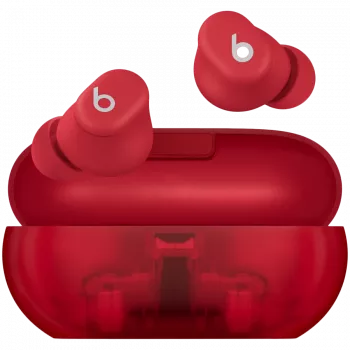 Beats Solo Buds – Tikri belaidžiai ausinukai – Skaidriai raudoni, modelis A3151 A3150 A3152