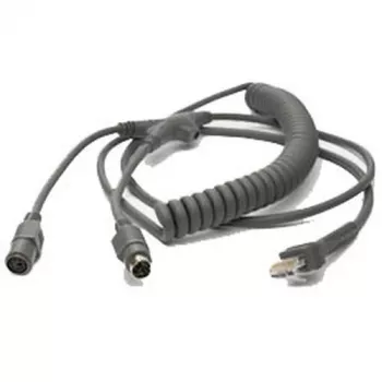Motorola KBW Wedge PS/2 9ft Power Port PS/2 kabelis 2,7 m Pilka