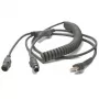 Motorola KBW Wedge PS/2 9ft Power Port PS/2 kabelis 2,7 m Pilka