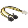 “DeLOCK 83433” vidinis maitinimo laidas 0,3 m PCI-E 6+2 kontaktų 6 kontaktų