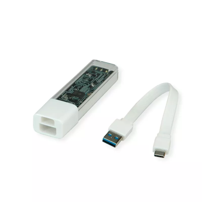 ROLINE mobilus USB 3.2 Gen 1 šakotuvas, 4 prievadų, A ir C tipo jungties kabelis