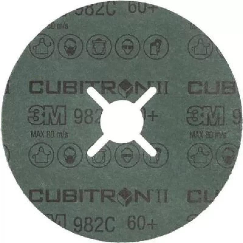 Abrasive Fiber Disc 3M Cubitron II 180 x 22 mm, grūdėtumas 80+, pakuotėje 25 vnt.