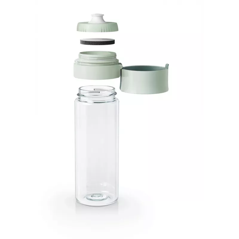 Daugkartinio naudojimo vandens butelis BRITA Fill&Go Vital 600 ml su integruotu MicroDisc filtru, žalias