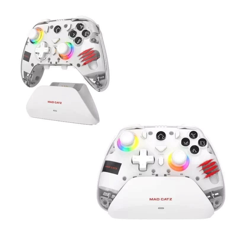 Žaidimų valdiklis Mad Catz C.A.T. 17 CUSTOMIZABLE — laidinis žaidimų pultelis, programuojami mygtukai, ergonomiškas dizainas