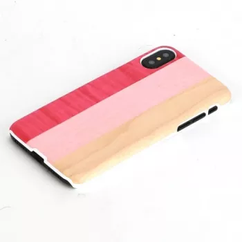 man and wood išmaniojo telefono dėklas, skirtas iPhone X/XS — pink pie white