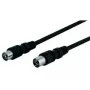 Wentronic Goobay antenos jungiamasis kabelis, juodas, 5 m - IEC/Coax kištukas IEC/Koax lizdas (11723)