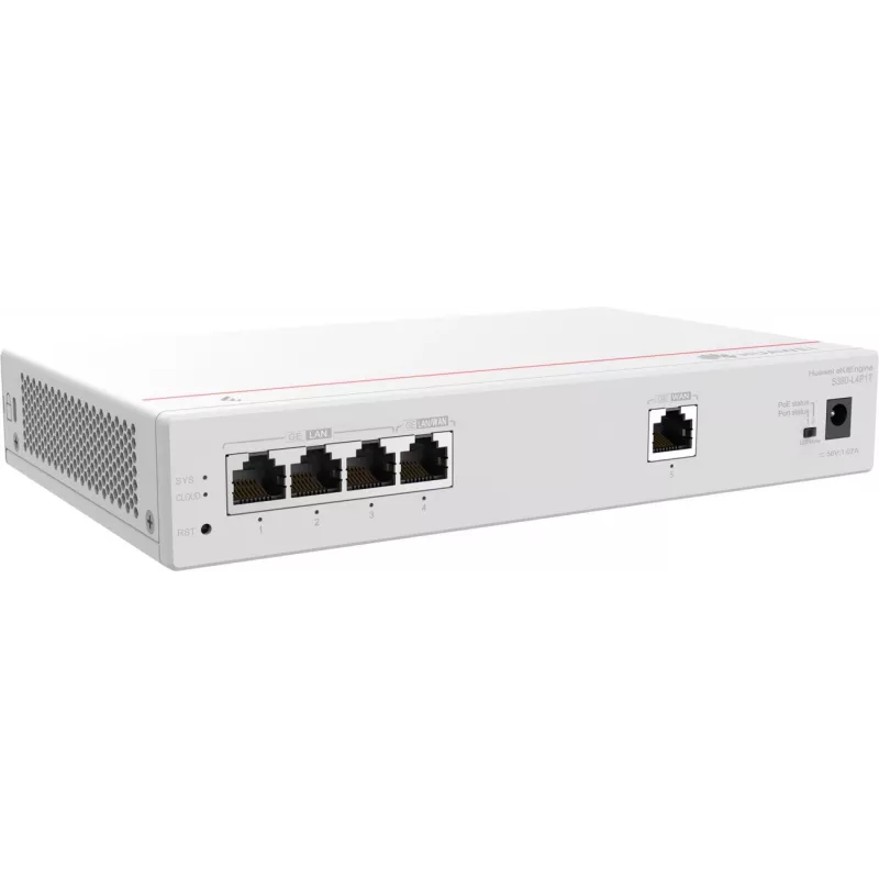 Huawei S380-L4P1T kelių paslaugų maršruto parinktuvas, 1x WAN, 4x POE LAN