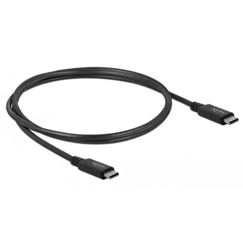 Delock - USB laidas - USB-C (V) į USB-C (V) - USB4 / Thunderbolt 3 / DisplayPort - 20 V - 5 A - 80 cm - palaiko Power Delivery 3.0, palaiko 8K 60 Hz (7680 x 4320), palaiko