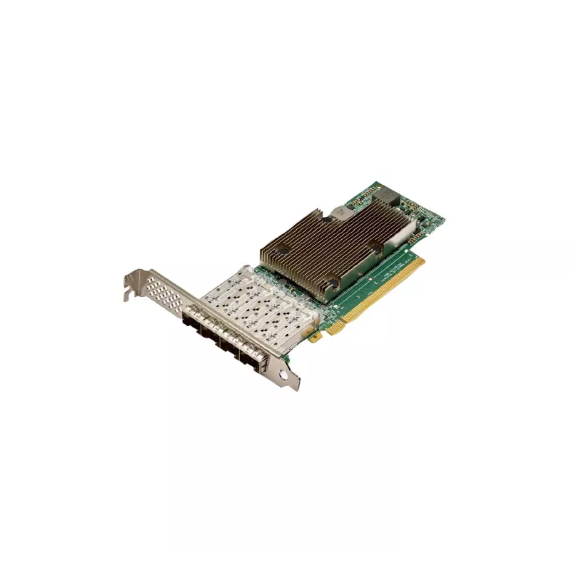 Hewlett Packard Enterprise Broadcom BCM57504 - tinklo adapteris - PCIe 4,0 x16 - 10Gb Ethernet / 25Gb Ethernet SFP28 x 4 - skirtas Apollo 4200 Gen10, ProLiant DL345 Gen10, DL360 Gen10