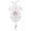 NeXtime klok 2988 Cuckoo Weeble, 41x21 cm, Sieninis, Baltas