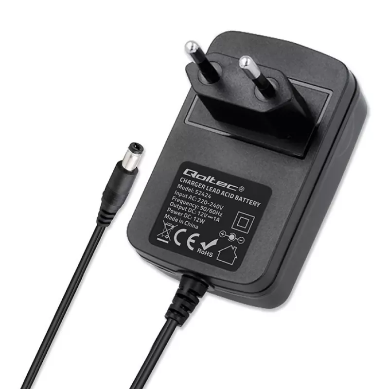 Baterijų įkroviklis QOLTEC Charger for AGM GEL STD 12V 1.5A