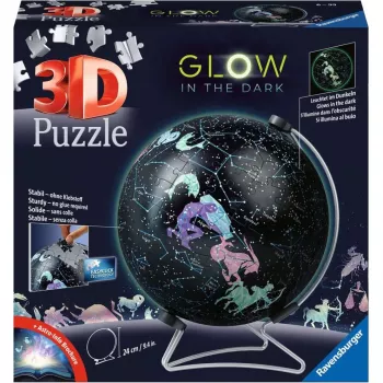 3D dėlionės rutulys žvaigždė gaublys švytintis tamsoje