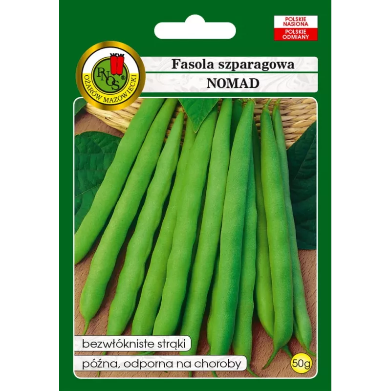 Nomad Green žemaūgių pupelių sėklos, 50g – daržovių sėklos