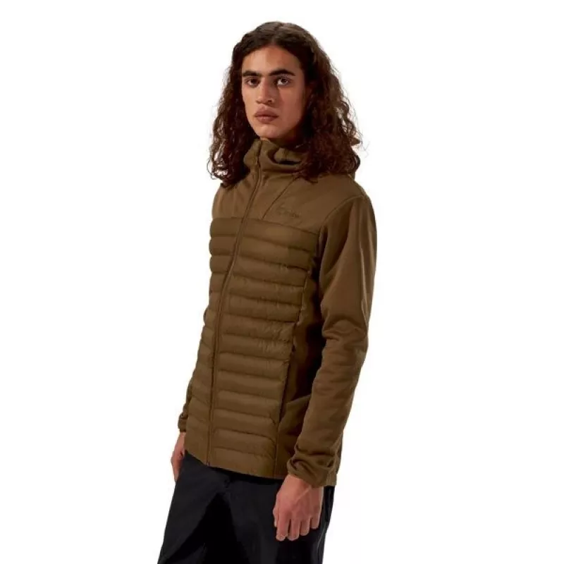 Vyriškas Berghaus striukė su gobtuvu, hibridinis modelis, M dydis, ruda