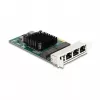 DeLOCK PCI Express x4 kortelė 4 x RJ45 gigabitiniam LAN BCM pilka