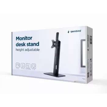 Gembird MS-D1-01 monitoriaus stalinis stovas, reguliuojamo aukščio, juodas