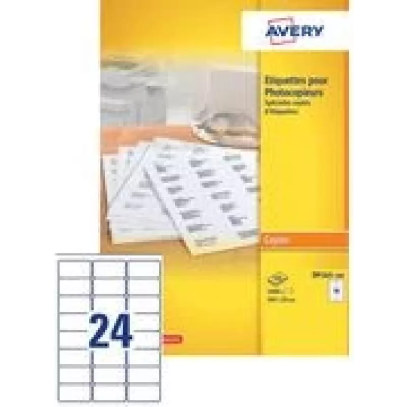 Lipnios etiketės Avery Lazerinės Etiketės Baltos 105 x 58mm DPS10 1000 vnt.