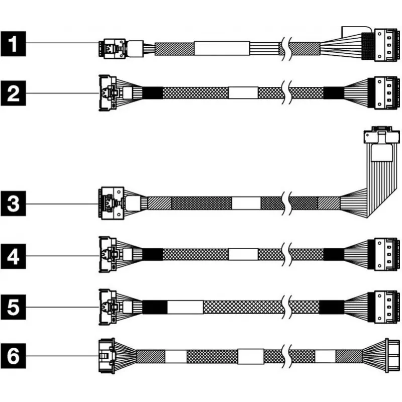 Lenovo Thinksystem SR650 V3 X4 M.2 Sat A/NVME NON-RAID kabelių rinkinys (4X97A82924)