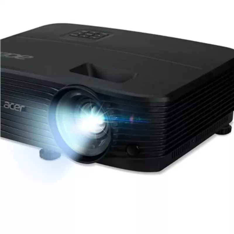 Standartinio nuotolio projektorius Acer X1229HP — DLP, XGA (1024x768), 4800 ANSI liumenų, 210 W lempa, juodas, 2,4 kg