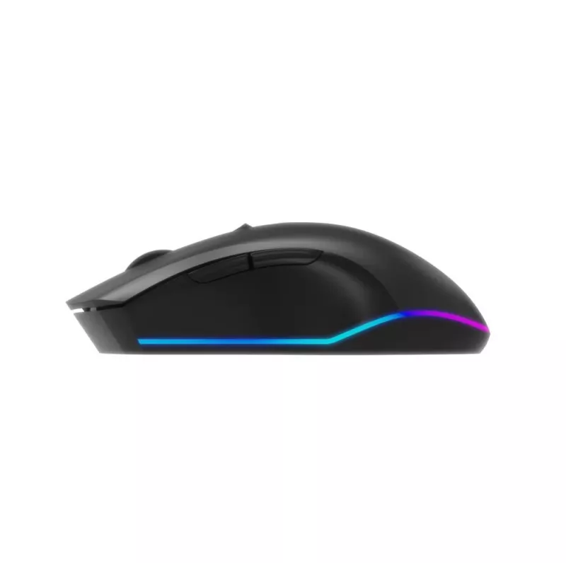 Belaidė RF optinė pelė Gembird MUSGW-6BL-02 — dešiniarankiams, 3200 DPI, 6 mygtukai, juoda, RGB