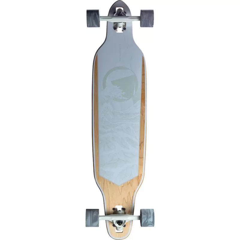 Longboard RAM Solitary Blanc de blanc — RAM longboard'as, balta/pilka apdaila