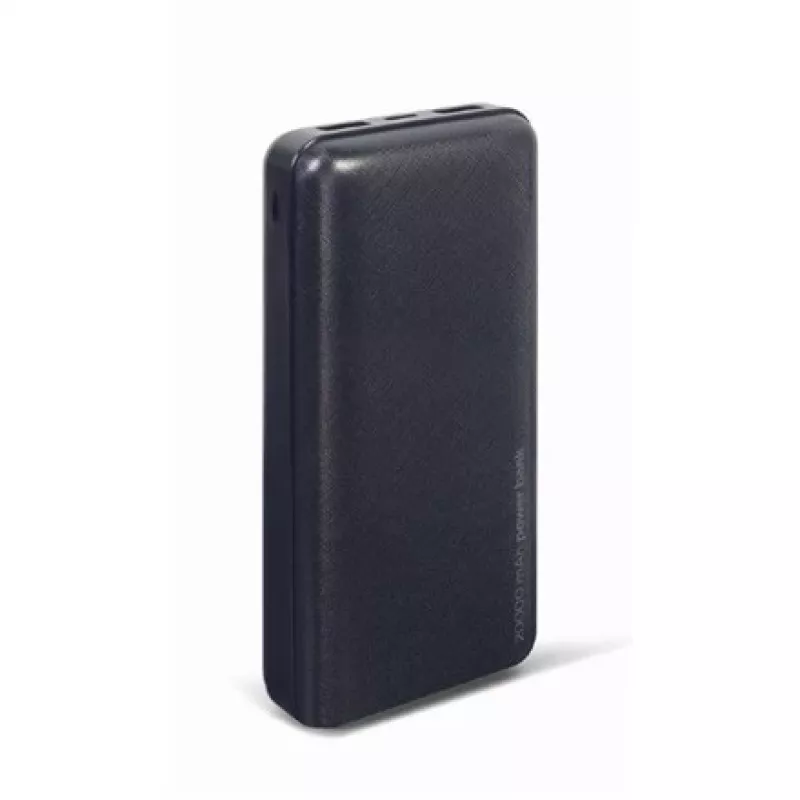 Gembird PB20-02 nešiojamas įkroviklis (power bank) Ličio polimeras (LiPo) 20000 mAh Juodas