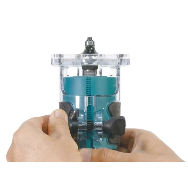 DRT52Z Makita 18V LXT akumuliatorinis belaidis 1/4 colio frezavimo įrankis - tik įrenginys