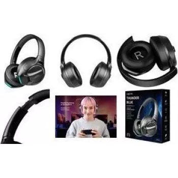 LogiLink BT0070 ant ausų uždedamos ausinės Bluetooth juodos (BT0070)